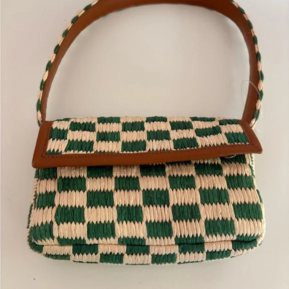 NWOT Anthropologie The Fiona Shoulder Bag: Raffia Edition - Picture 5 of 14